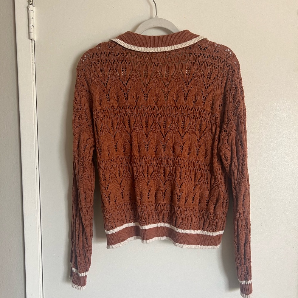 Universal Threads Crocheted Collared Sweater - Picture 5 of 5